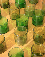 Load image into Gallery viewer, Handblown Light Green Tumbler Glass. Shop the range of hand sourced ceramics and glassware by Rebecca Arts online.