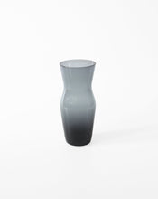 Load image into Gallery viewer, Mid Century Smoked Glass Vase. Shop the range of hand sourced ceramics and glassware by Rebecca Arts online.