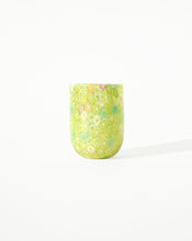 Load image into Gallery viewer, Green Mixed Floral Murano Tumbler