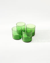 Load image into Gallery viewer, Handblown Green Tumbler Glass