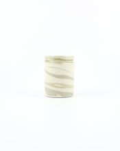 Load image into Gallery viewer, Off White Ceramic Neriage Tumbler by Sam Andrew. Shop the range of hand sourced ceramics and glassware by Rebecca Arts online.