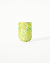Load image into Gallery viewer, Green Mixed Floral Murano Tumbler
