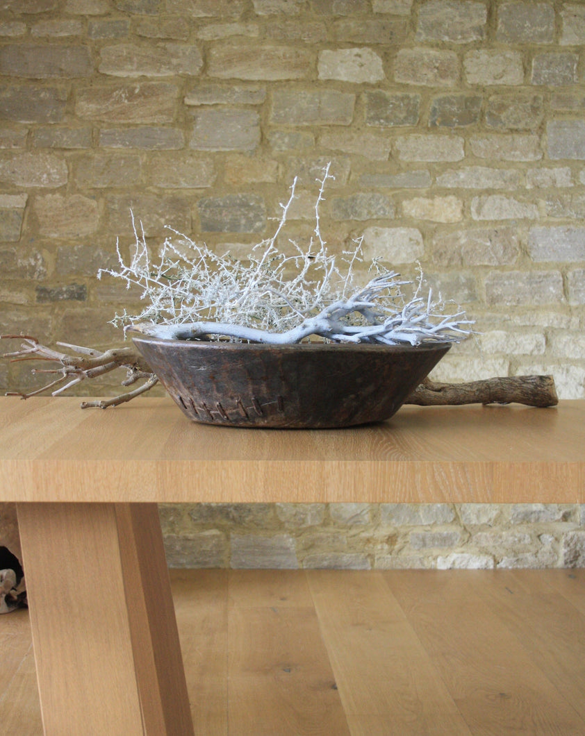 Large Indian Wooden Parat Bowl. Shop the range of hand sourced home decor by Rebecca Arts.