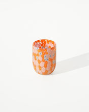 Load image into Gallery viewer, Orange Mixed Floral Murano Tumbler
